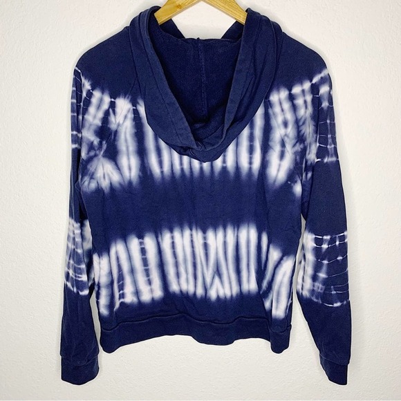 Madewell (Re)sourced Cotton Retro Hoodie Sweatshirt Blue Tie-Dye Size M - Picture 6 of 10